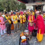 वैद्यनाथ क्षेत्रमा भजन–कीर्तनका लागि सांगीतिक सामग्री हस्तान्तरण
